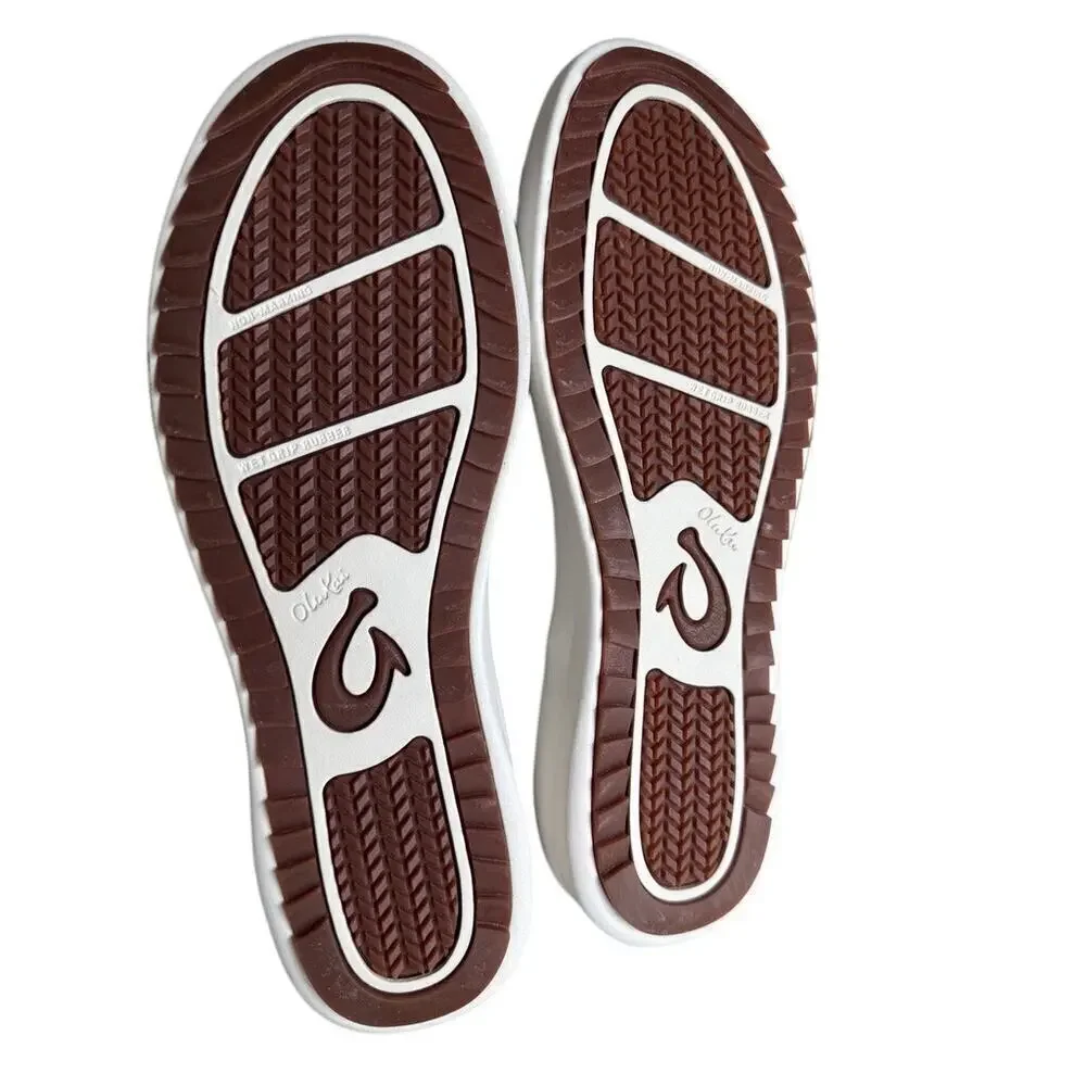 Olukai Brown Shearling Slip-On Shoes Size 9 Faux Fur Lined Moc NWOT